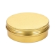 Gold Round Candle Can Tins
