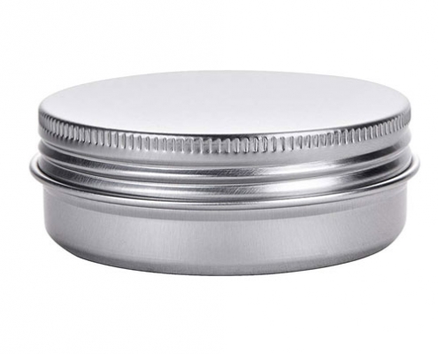 Silver round tins