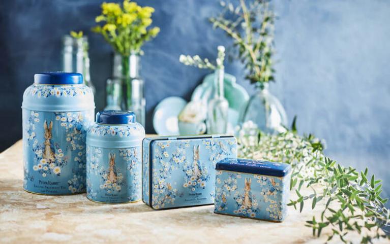 English tea tins of different shapes 1 2