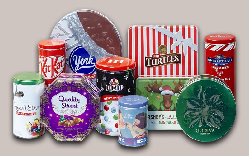 chocolate tin cans