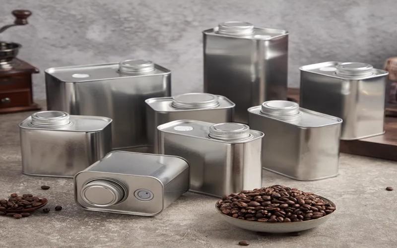 coffee tin cans in various sizes