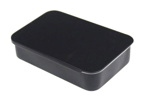 Black square tins 65