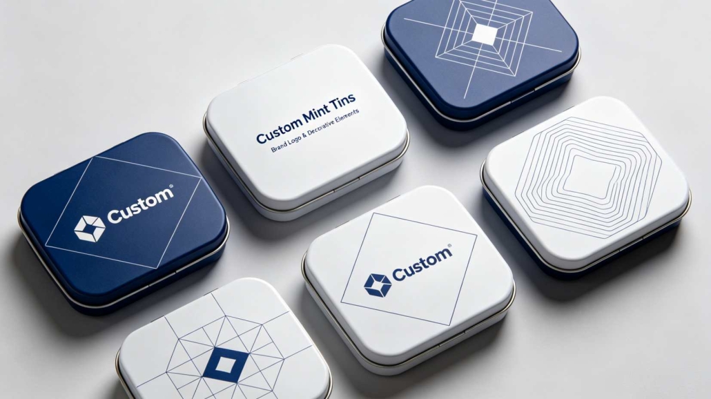 Custom Rectangular and Square Personalized Mint Tins