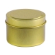 gold candle tins