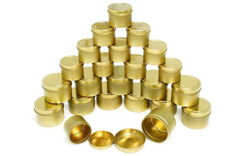 Creating the Gold Look of Gold Candle Tins Through Printing and Curing Control