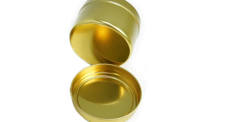 gold candle tins （1）