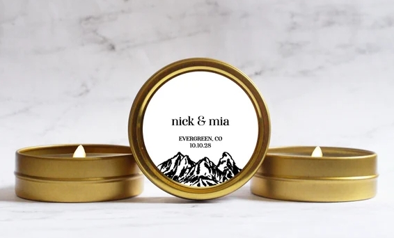 Gold Candle Tins for Travel and Gifting