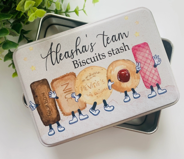 Personalized cookie tins 2