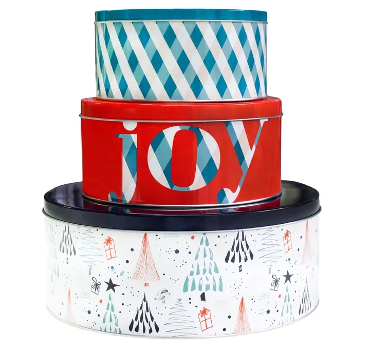 Christmas cookie tins bulk 1-2