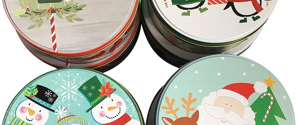 Christmas cookie tins bulk 1-3