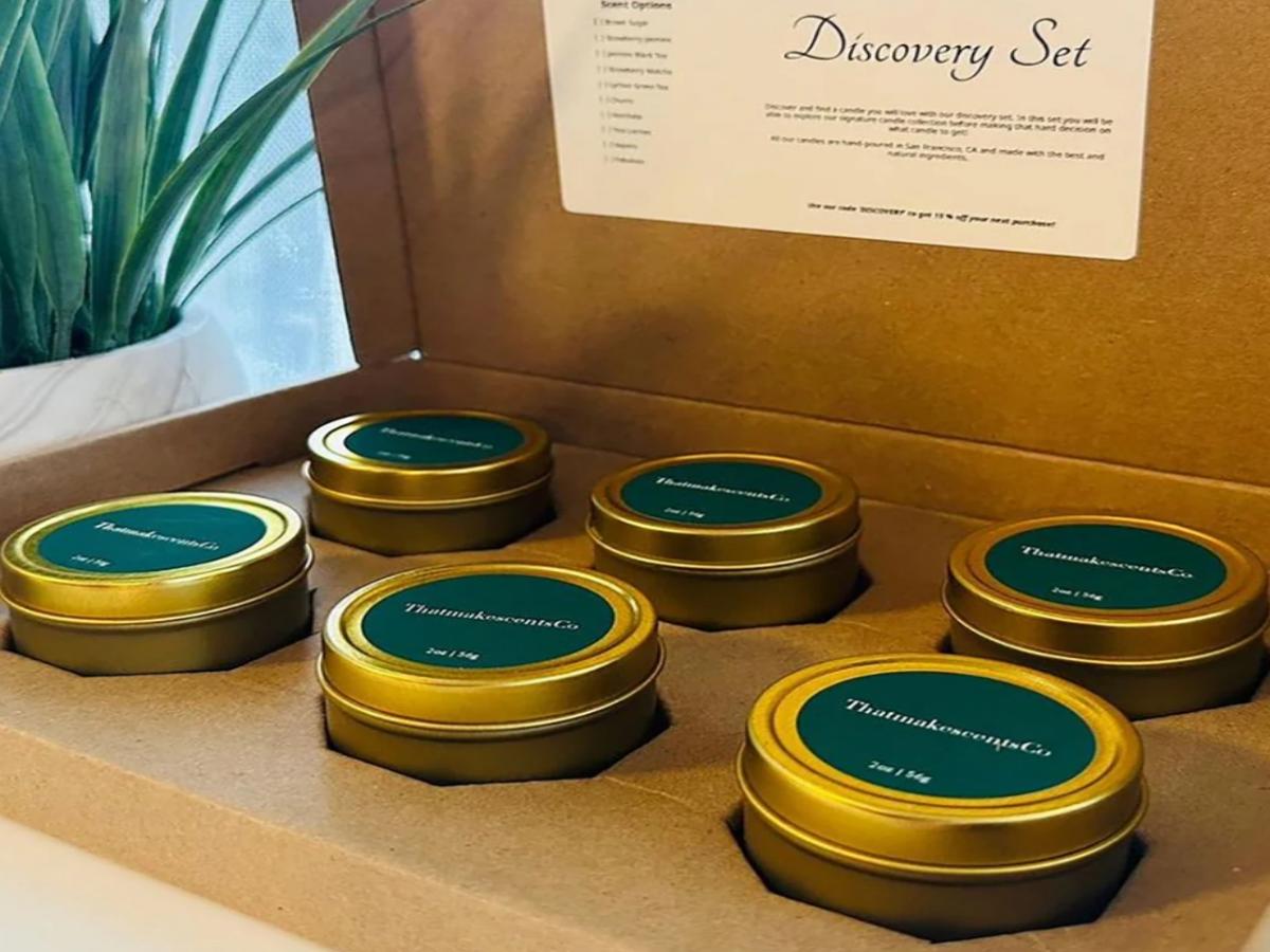 gold candle tins 5-6