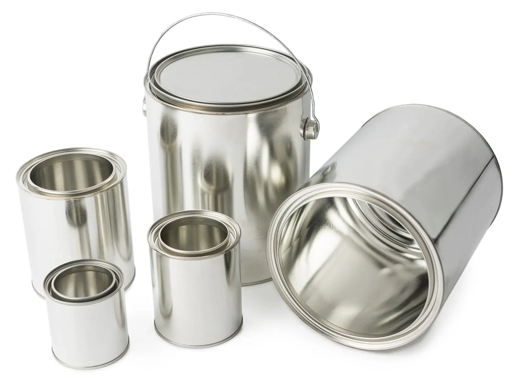 Metal tins interior coating