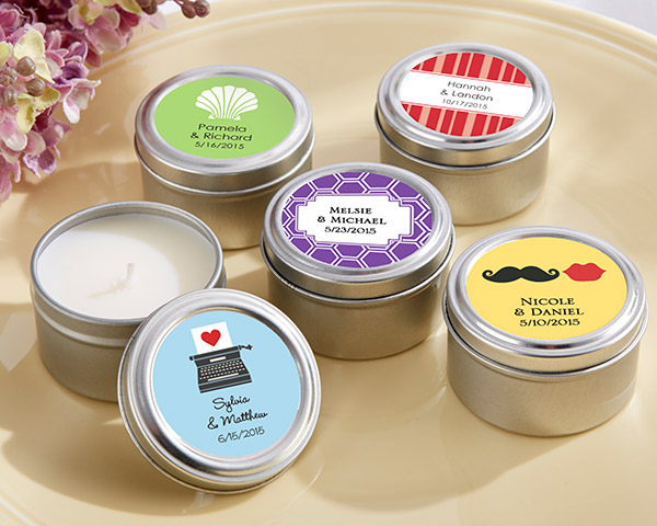 Custom candle tins