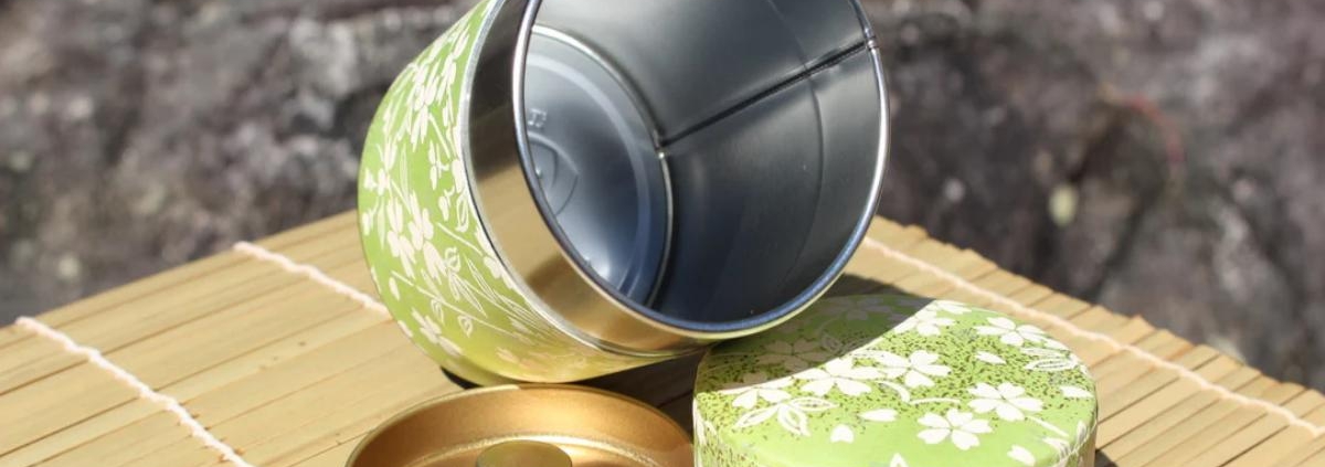 100g Matte Green Tea Tins 2