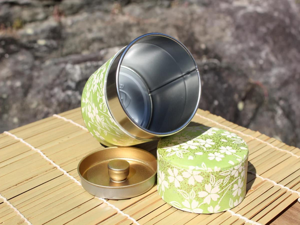 100g Matte Green Tea Tins 2