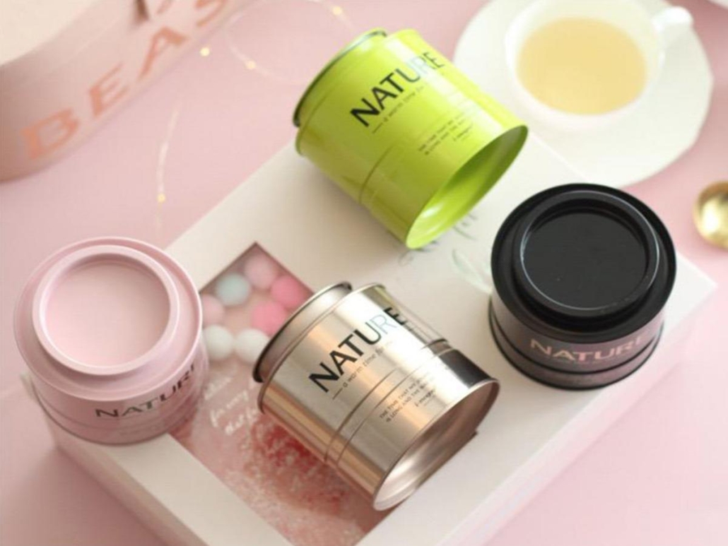 Custom 100g Cosmetic Tin for Gel and Mixed Texture Products