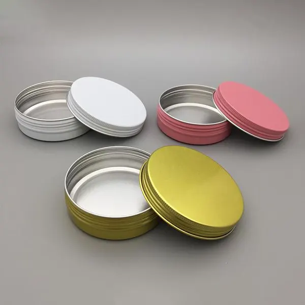 Custom-sized cream and lip balm tins