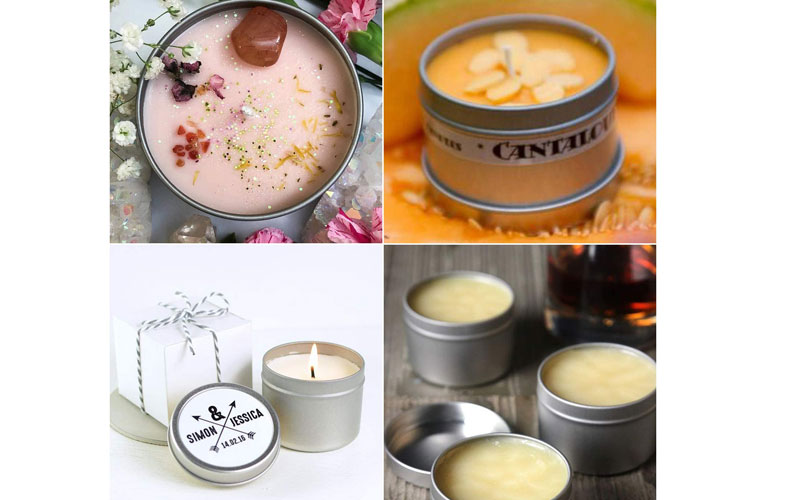 Metal Tin Containers for Food, Candles, Cosmetics, and More