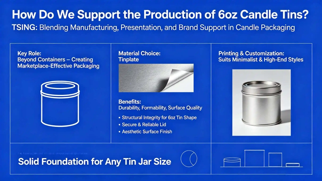 How Do We Support the Production of 6oz candle tins