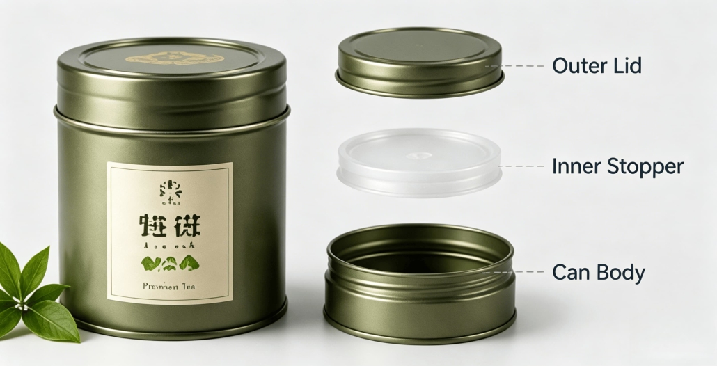 Inner Stopper Lid Structure, Suitable for Aroma-Sensitive Products