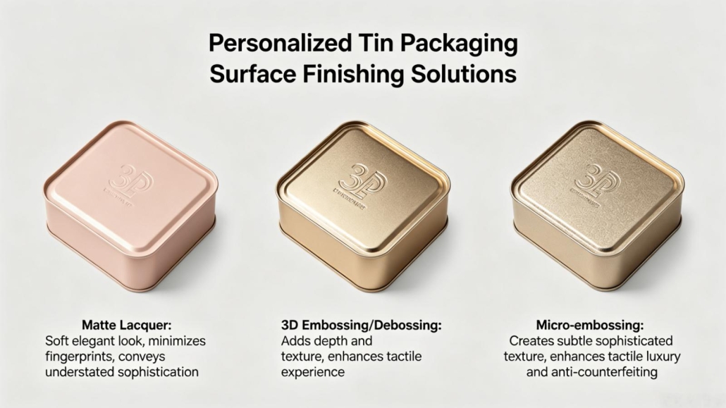 Surface Finishing for Personalized Tin Packaging