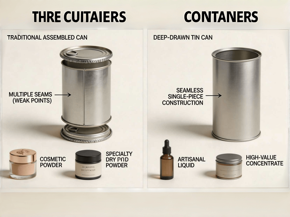 deep-drawn tin cans 1