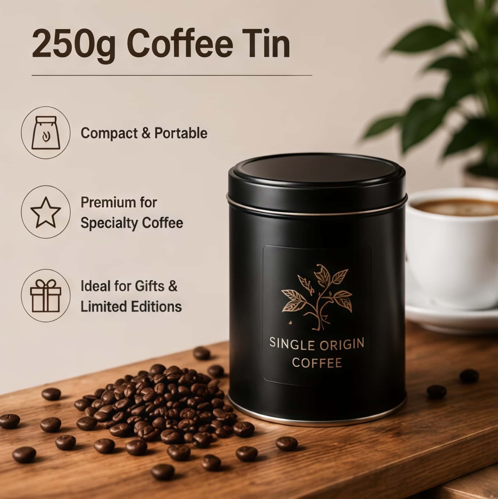 250g coffee tin