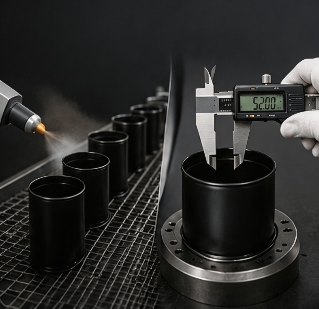 Coating, Inspection, and Shipping of Black Tins