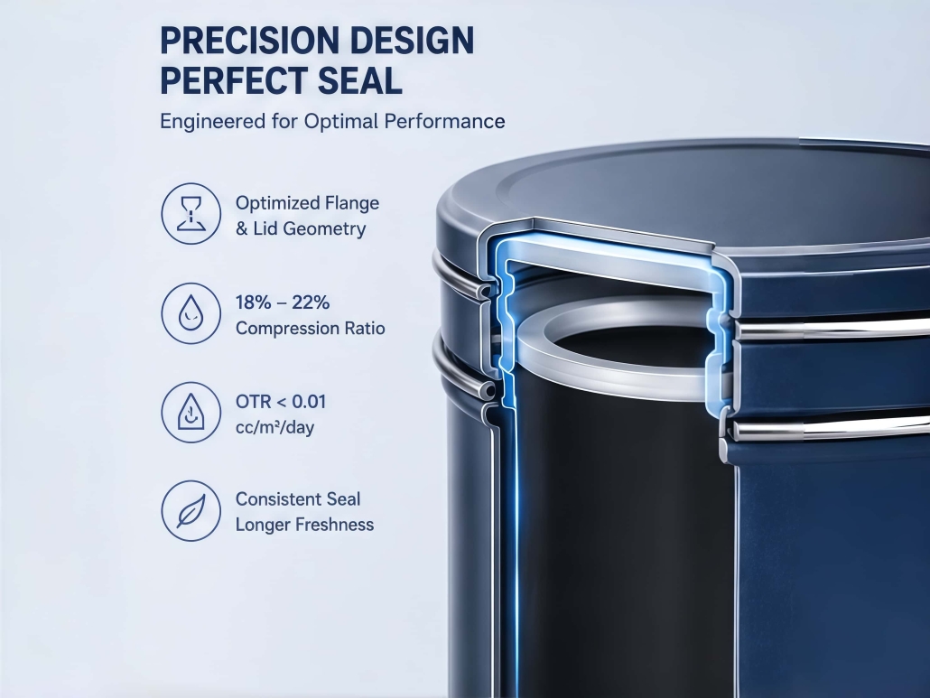Gasket Compatibility with Lid and Canister Geometry