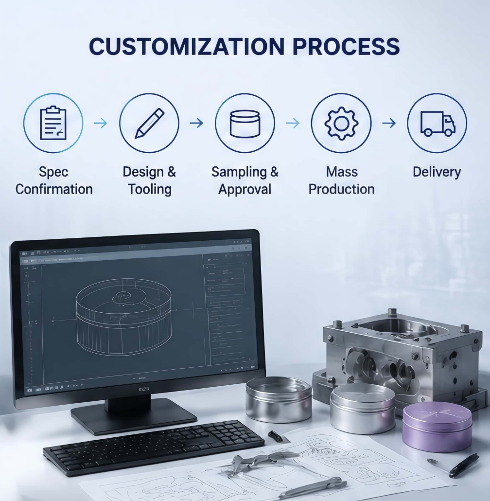 The Complete Customization Process for Cosmetic Tins