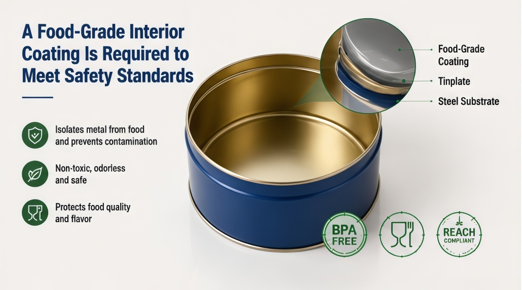 A Food-Grade Interior Coating Is Required to Meet Safety Standards