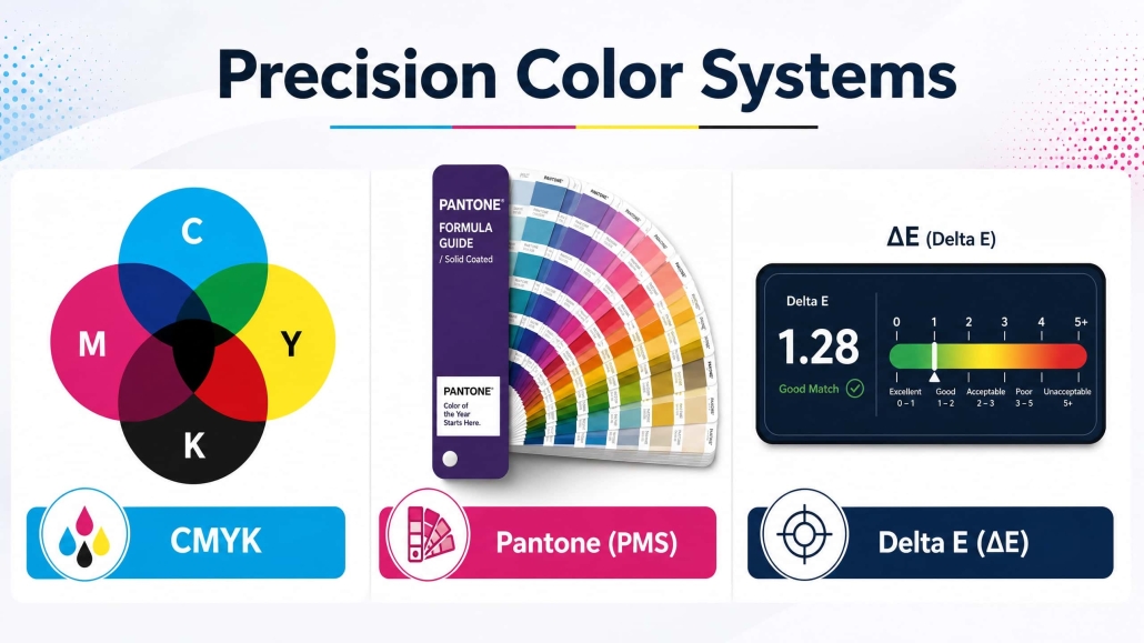CMYK, Pantone, and Delta E