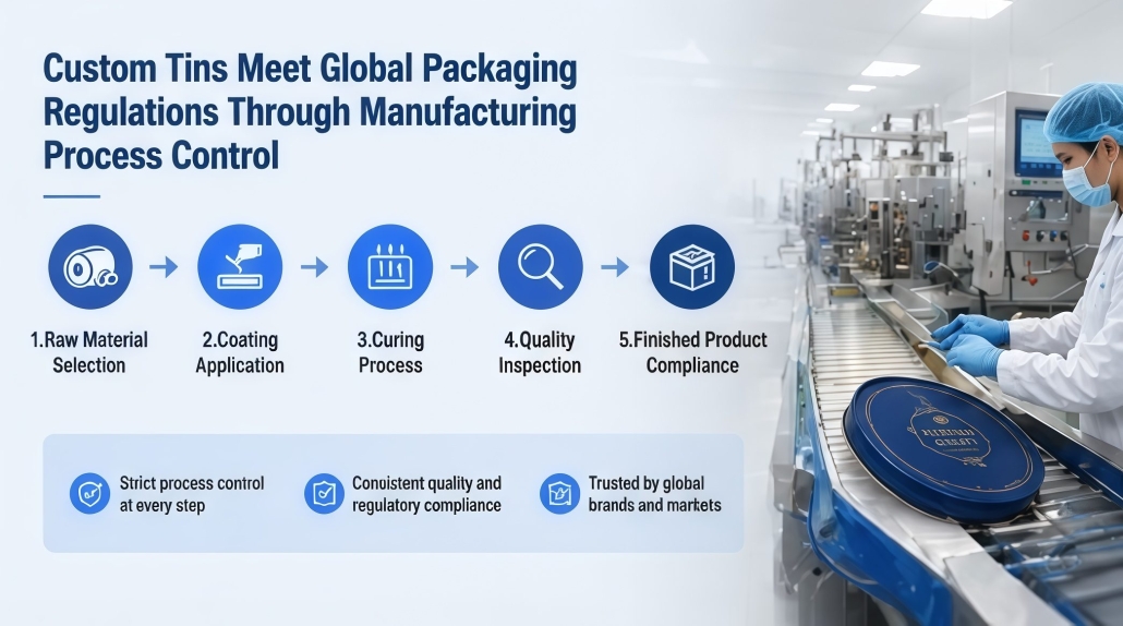Custom Tins Meet Global Packaging Regulations Through Manufacturing Process Control