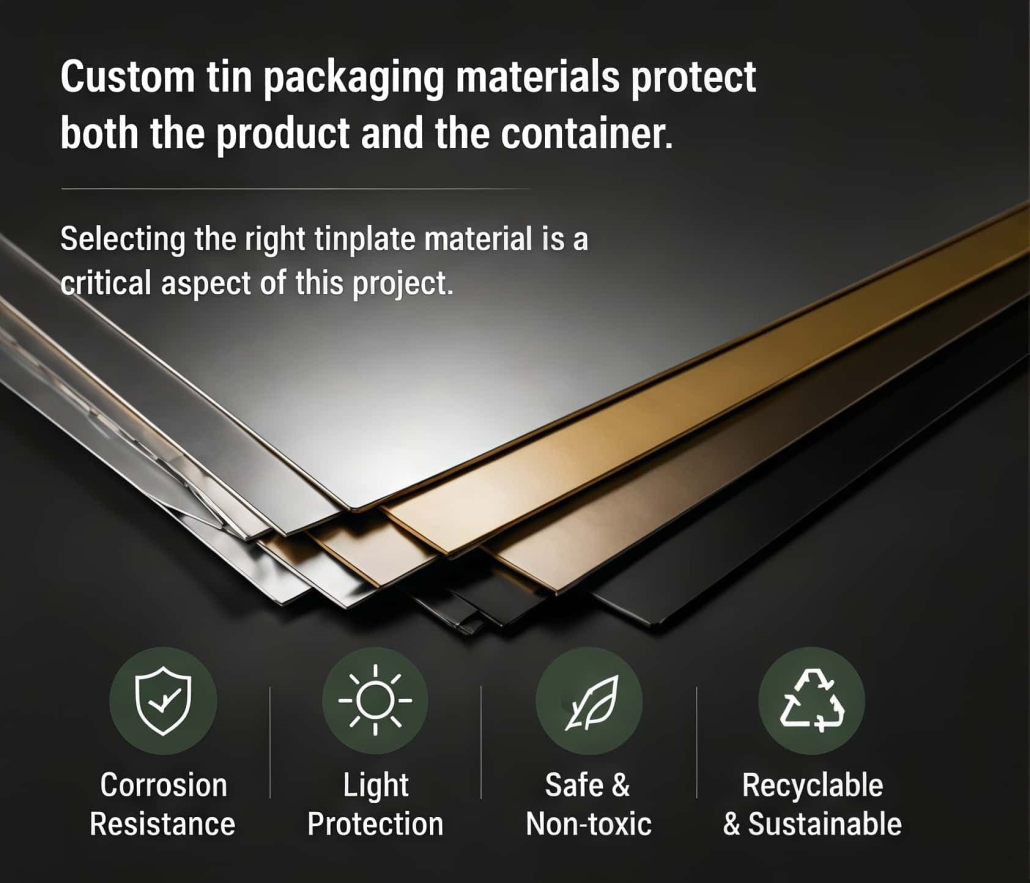 Custom tin packaging materials protect both the product and the container (1)