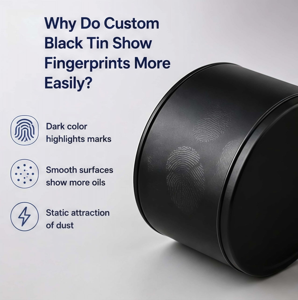 Why Do Custom Black Tin Show Fingerprints More Easily