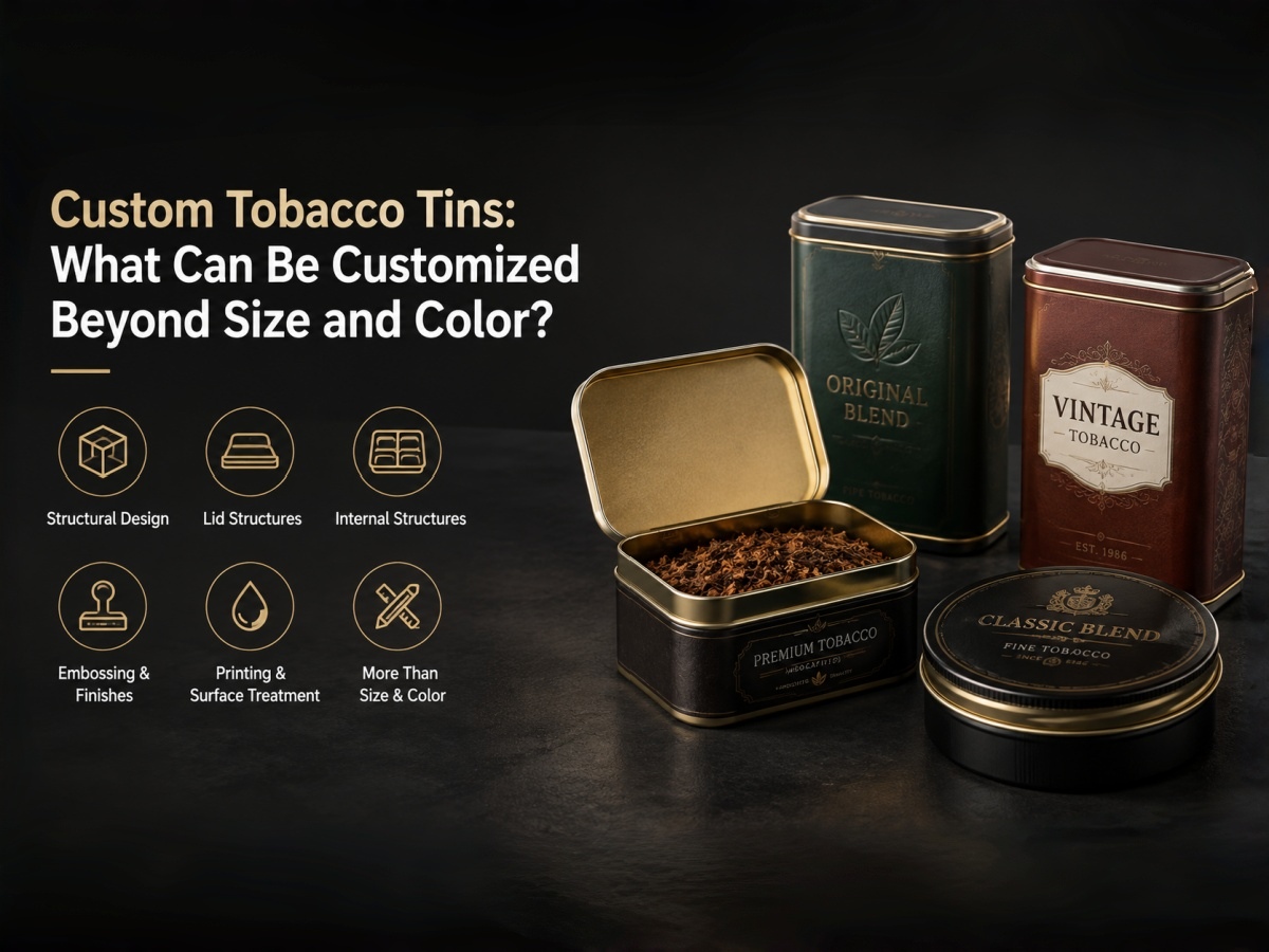 Custom Tobacco Tins What Can Be Customized Beyond Size and Color