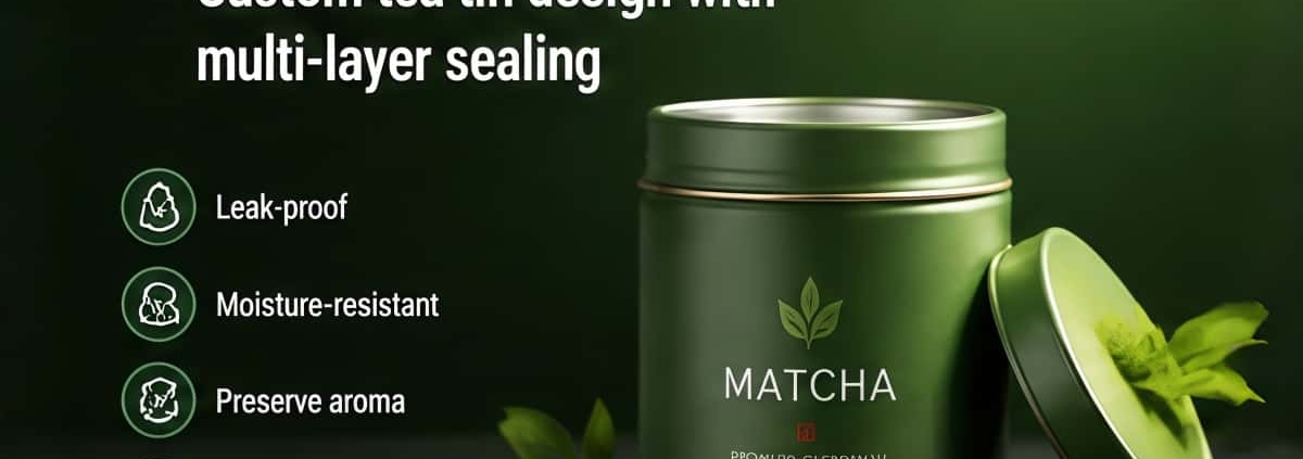 Custom tea tin design with multi-layer sealing