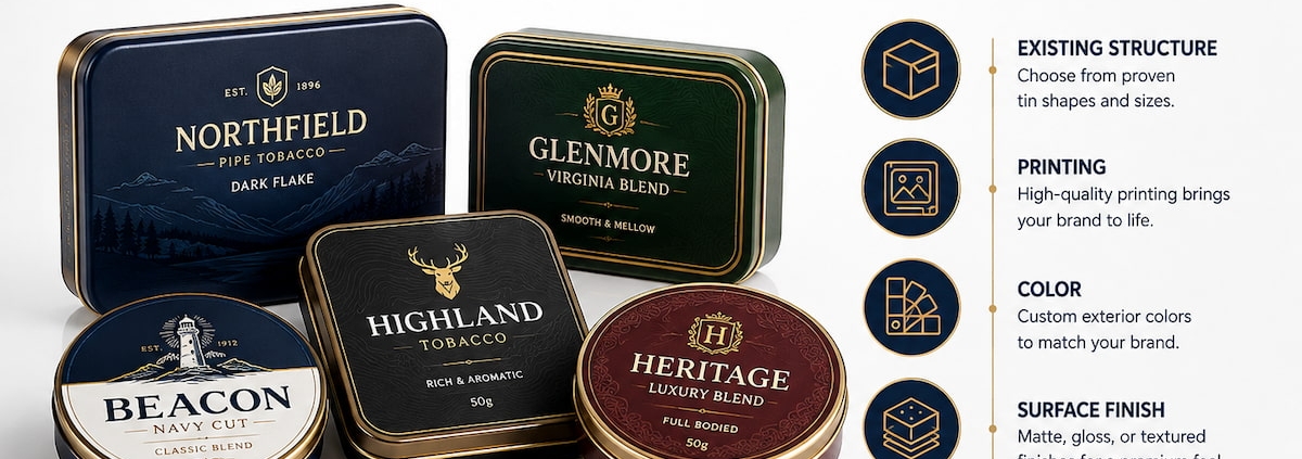 How Much Can You Customize Tobacco Tins Without Creating a New Mold