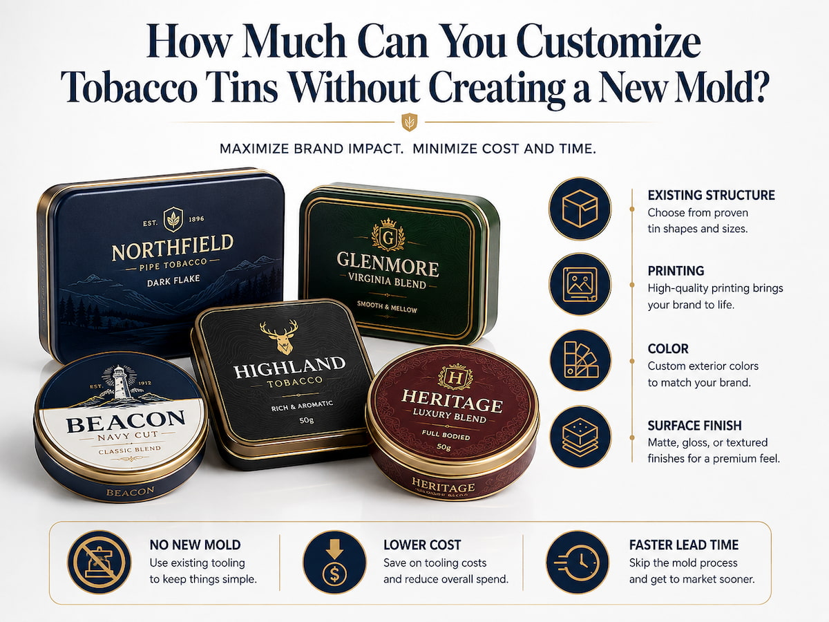 How Much Can You Customize Tobacco Tins Without Creating a New Mold