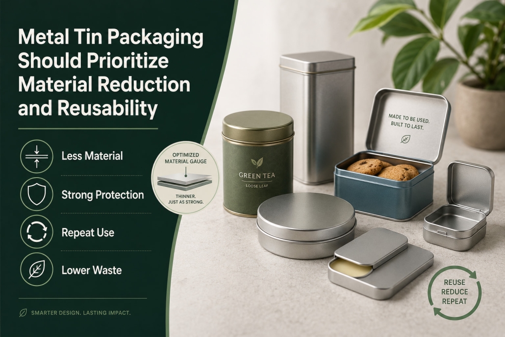 Metal Tin Packaging Should Prioritize Material Reduction and Reusability