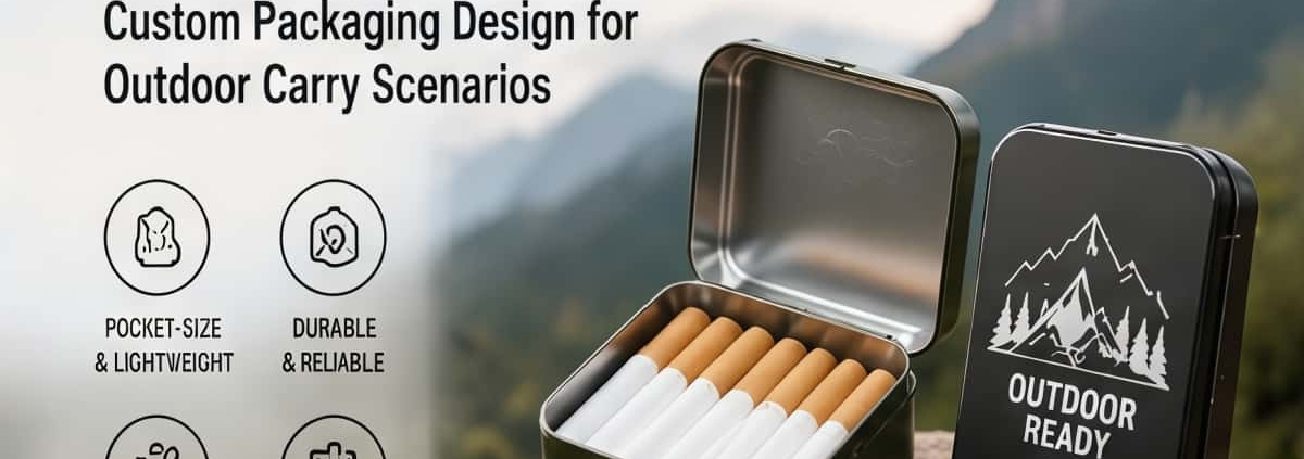 Portable Pocket-Size Cigarette Tins