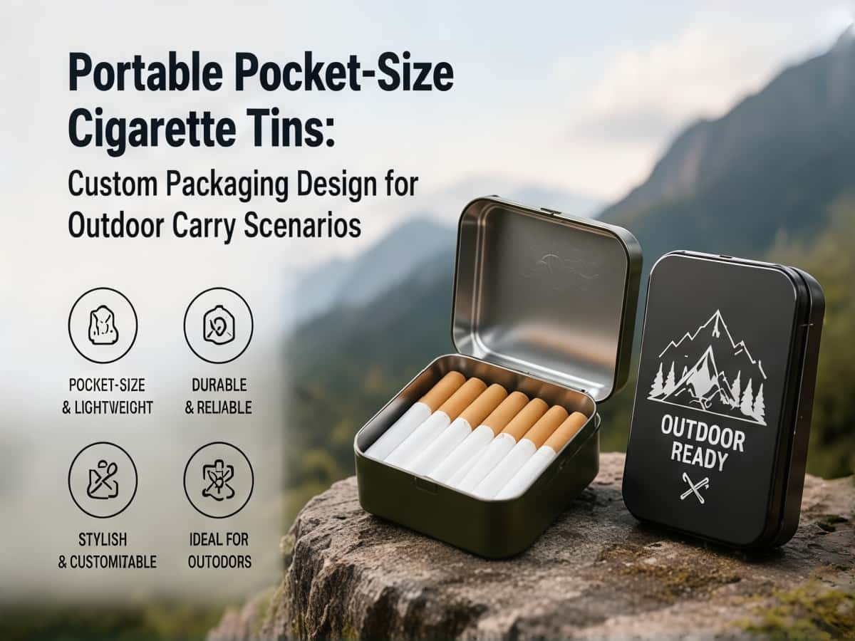 Portable Pocket-Size Cigarette Tins