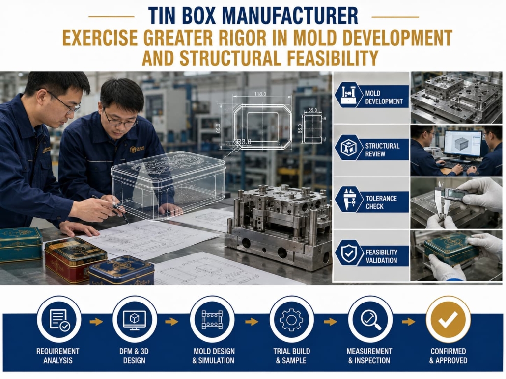Tin Box Manufacturer Exercise Greater Rigor in Mold Development and Structural Feasibility