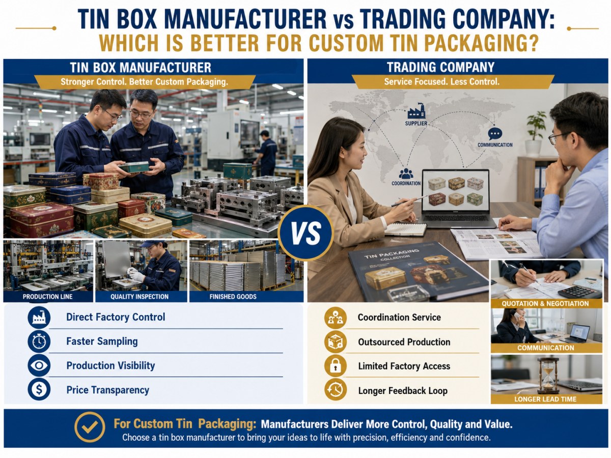 Tin Box Manufacturer vs Trading Company