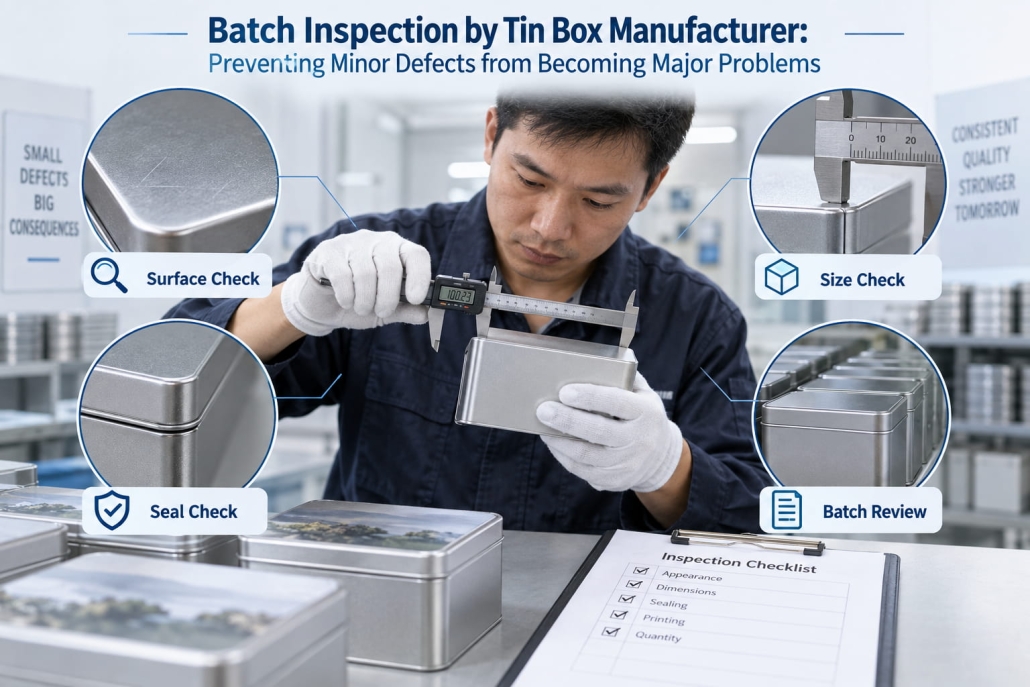 Batch Inspection by Tin Box Manufacturer
