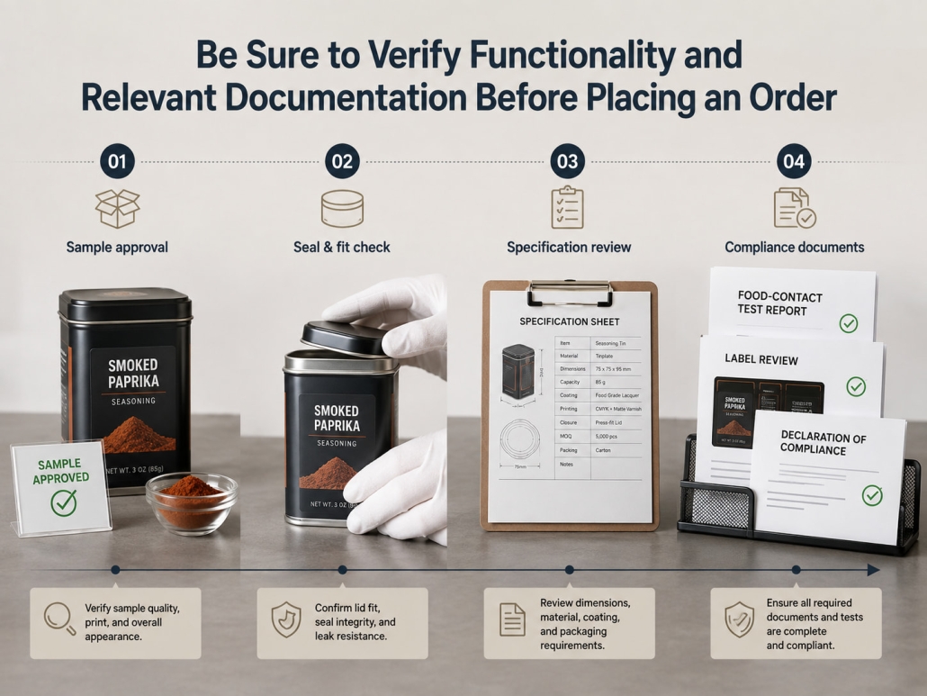 Be Sure to Verify Functionality and Relevant Documentation Before Placing an Order