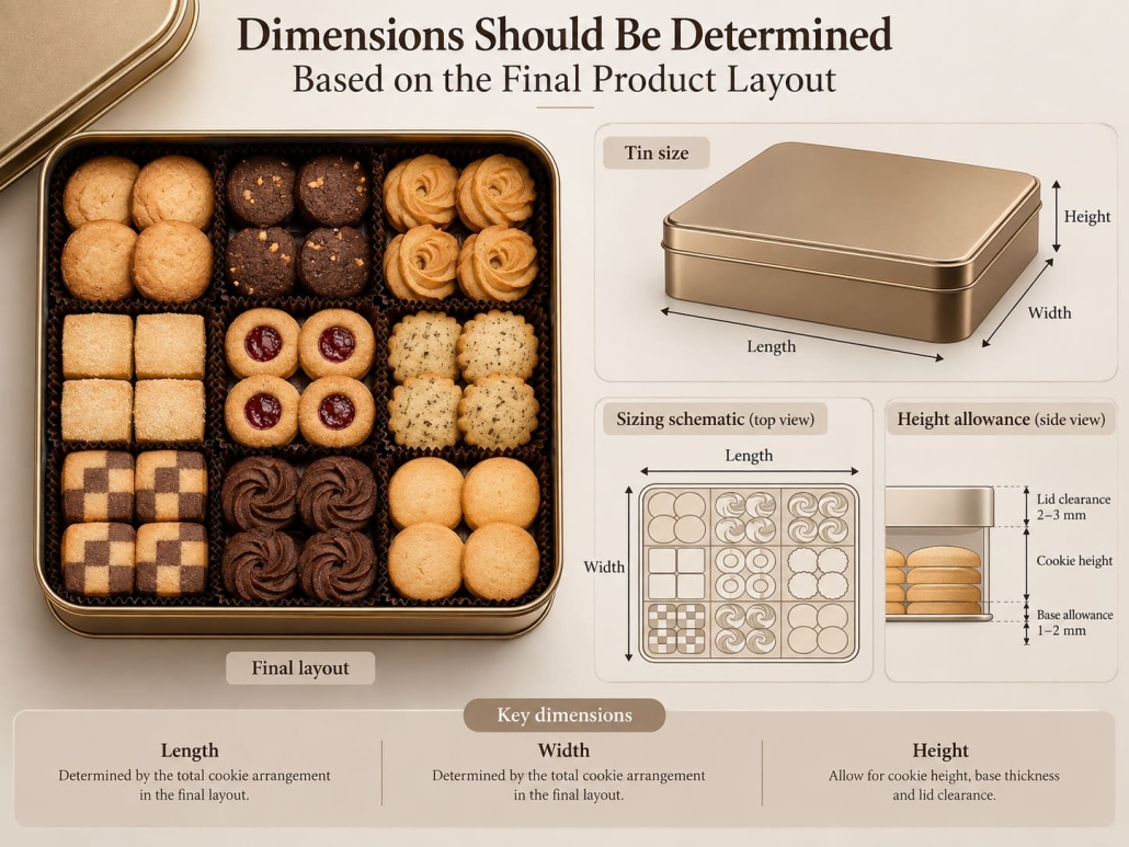Dimensions Should Be Determined Based on the Final Product Layout