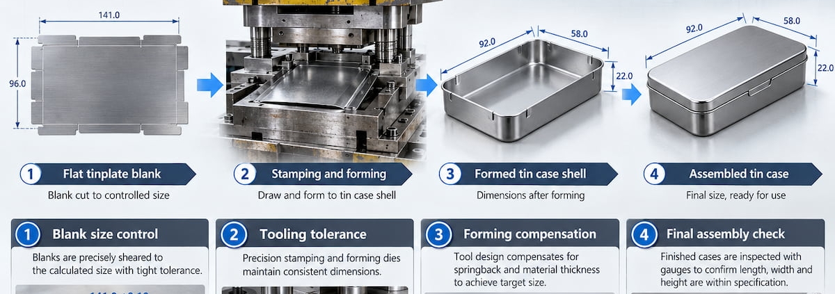 How Are Cigarette Tin Case Size Dimensions Controlled During Stamping and Forming