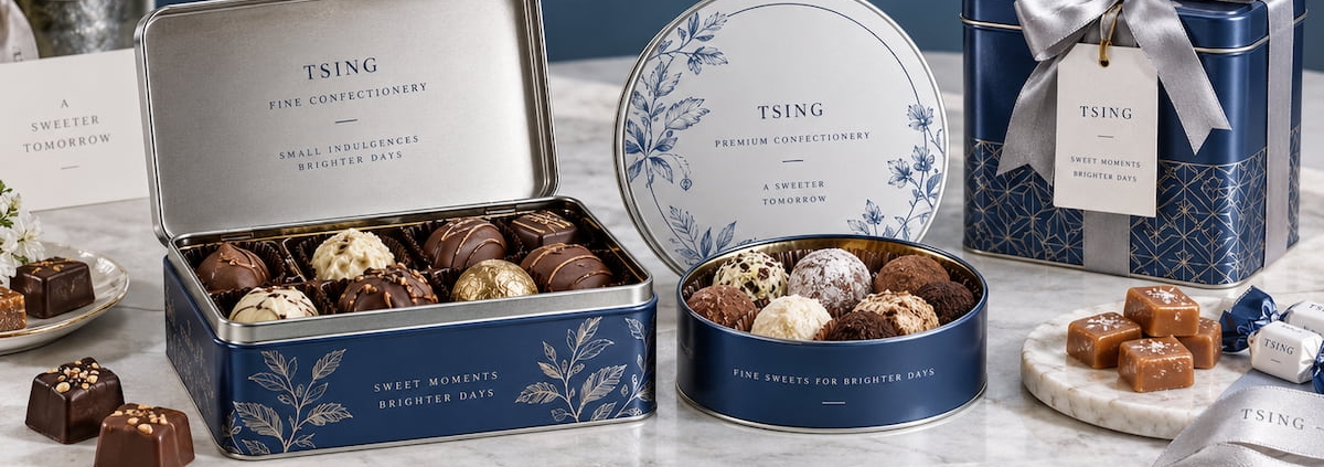 How Can Custom Metal Food Tins Be Designed for Premium Confectionery Packaging