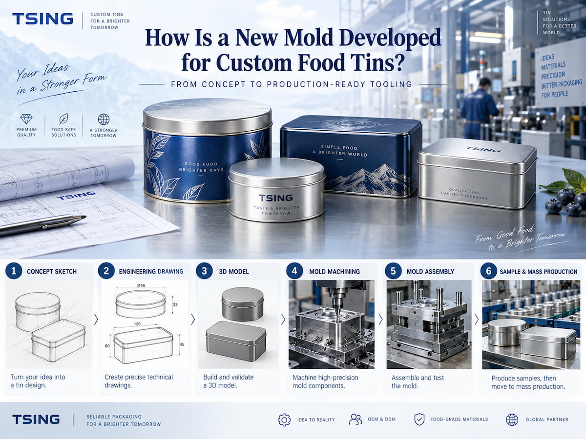 How Is a New Mold Developed for Custom Food Tins